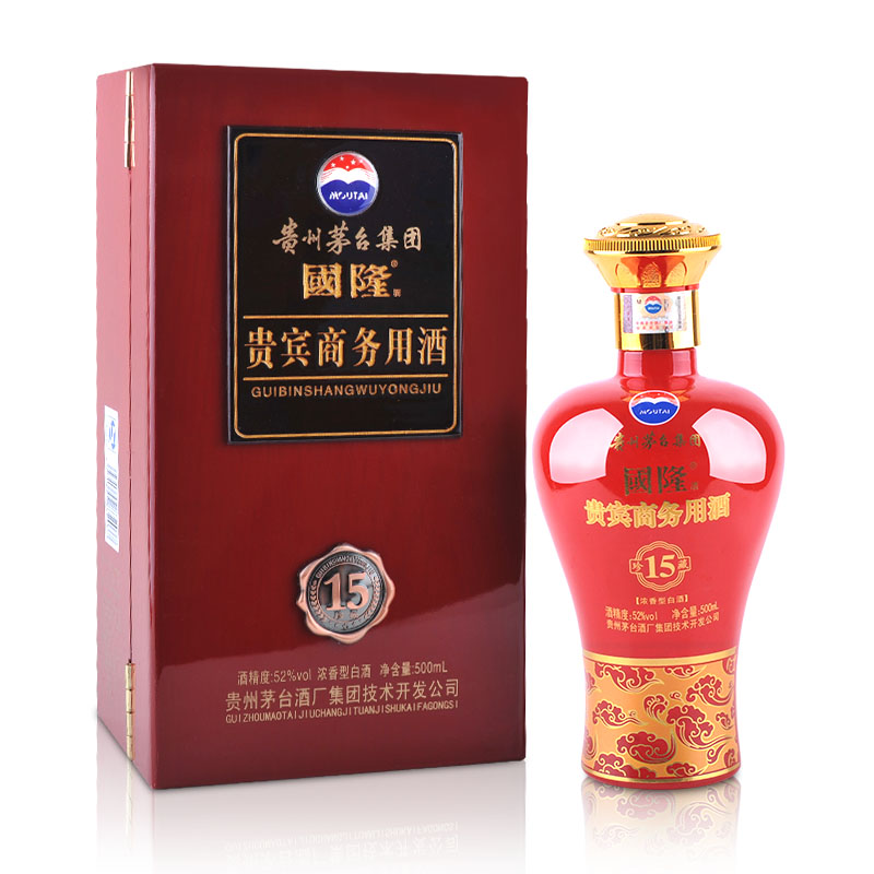 52°贵州茅台酒厂（集团）技术开发公司国隆贵宾酒15珍藏500ml（2012年）