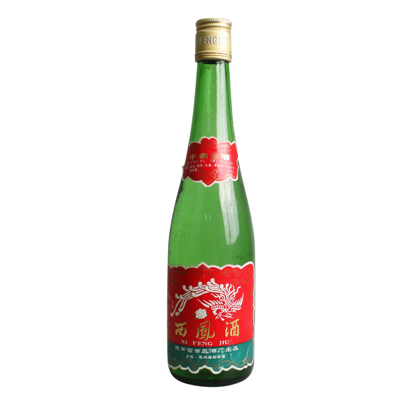 【老酒特卖】55°西凤酒绿瓶500ml（1992年—1995年）