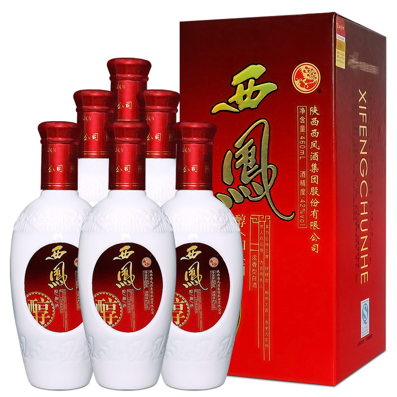 【老酒特卖】42°西凤醇和酒460ml(6瓶装)(2012-2013年)
