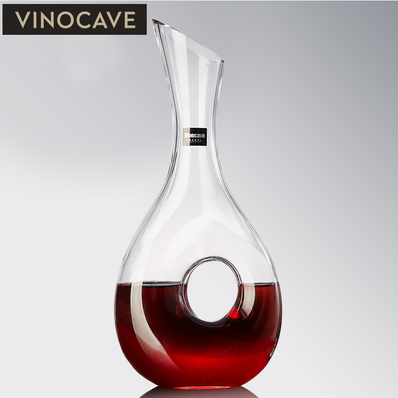Vinocave无铅水晶玻璃 蜗牛醒酒器 快速分酒器酒壶酒樽酒杯高脚杯酒具