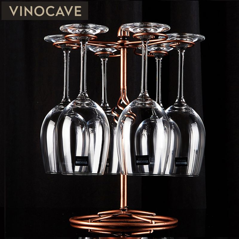 vinocave酒杯架 红酒杯架配红酒杯 红酒杯架 旋转木马杯架+6支407ML酒杯