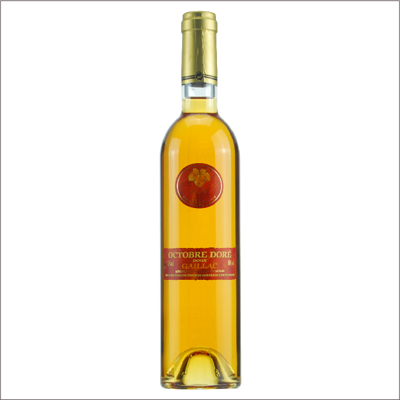 法国红酒法国（原瓶进口）葛拉芙金秋甜白葡萄酒500ml