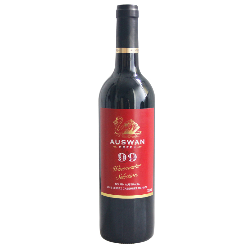 天鹅庄大师精选99窖藏西拉赤霞珠美乐干红葡萄酒750ml