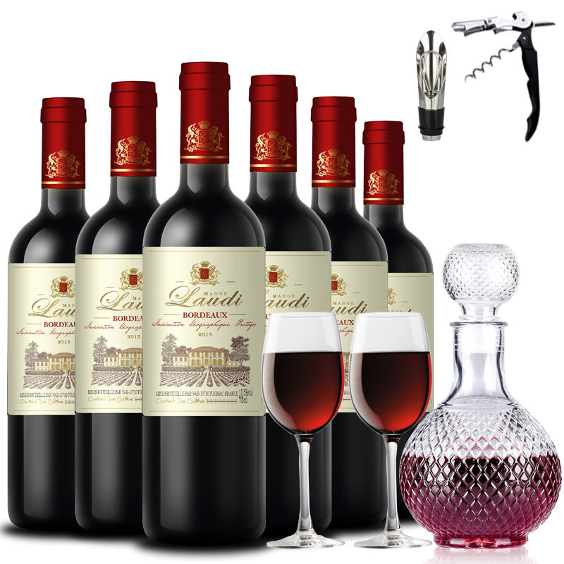 法国原瓶进口红酒 波尔多产区 罗蒂庄园 帕桐干红葡萄酒红酒整箱750ml*6