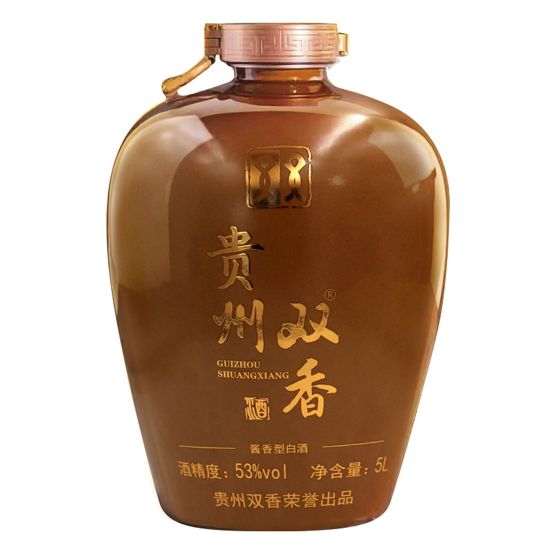 【酒厂直供】贵州双香 53°10斤坛 固态发酵 窖藏国酒大师 酱香型白酒 5L