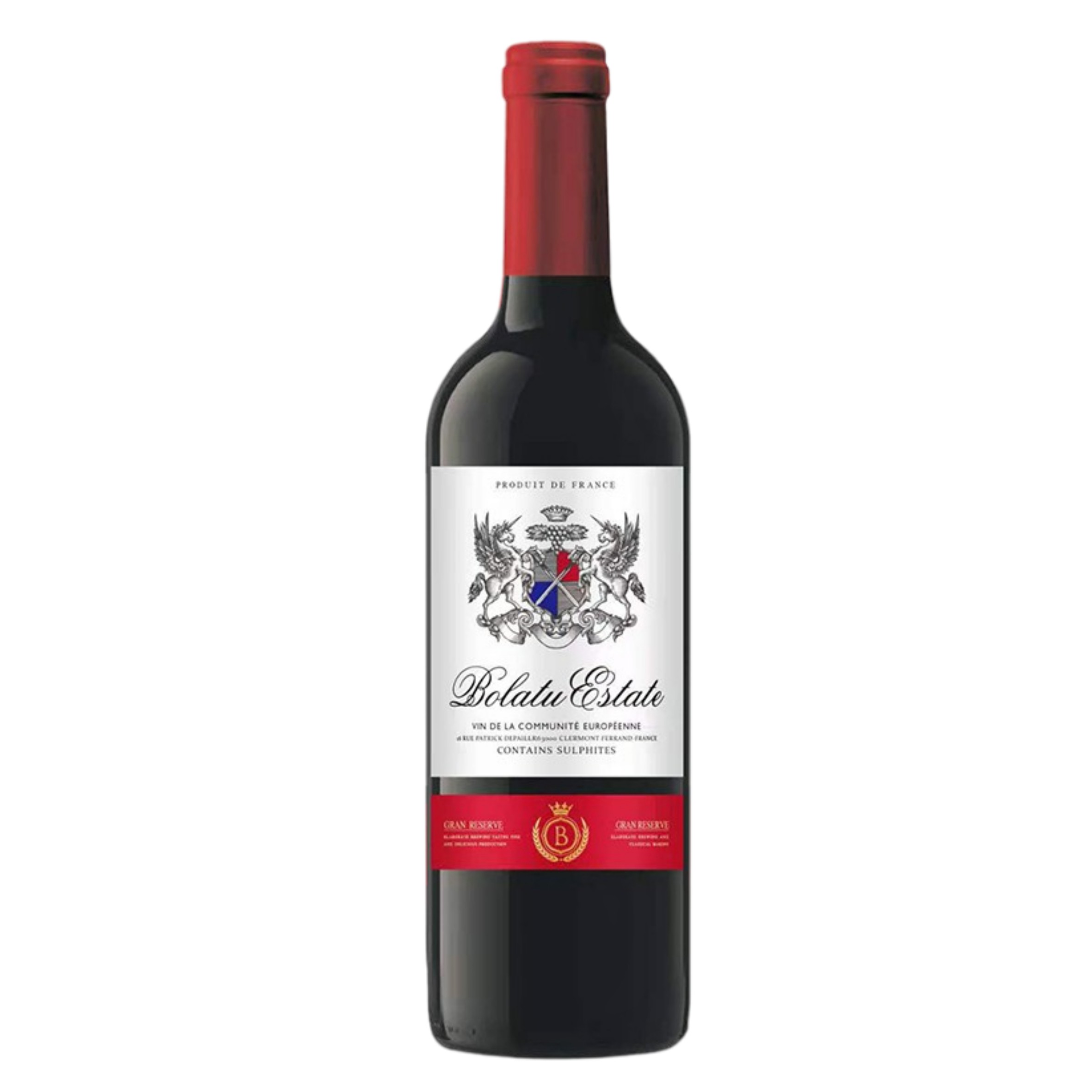 法国红酒（原瓶进口）14度柏拉图骑士干红葡萄酒750ml
