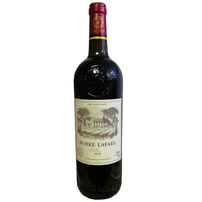 法国原酒进口 伯克拉斐干红葡萄酒2010（单瓶装750ml*1瓶）
