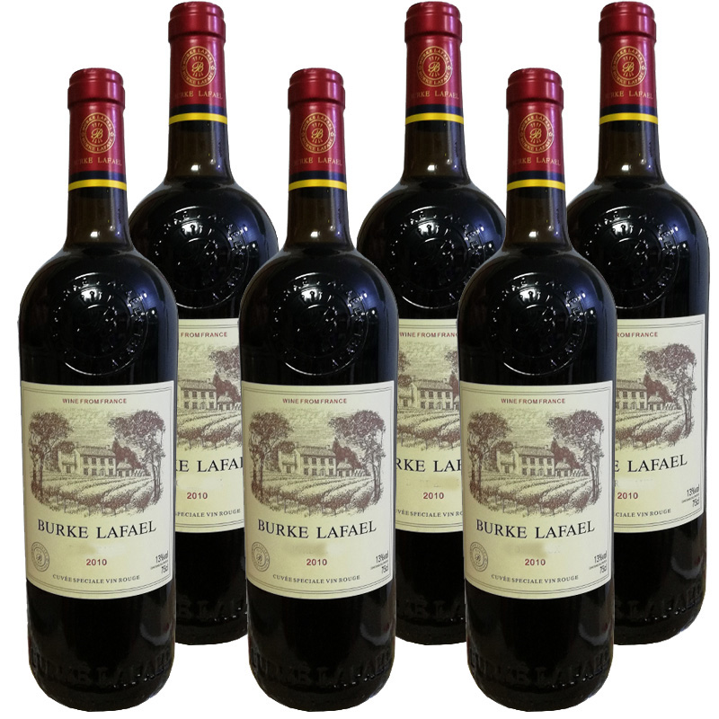伯克拉斐古堡法国原酒进口干红葡萄酒（整箱装750ml*6瓶）