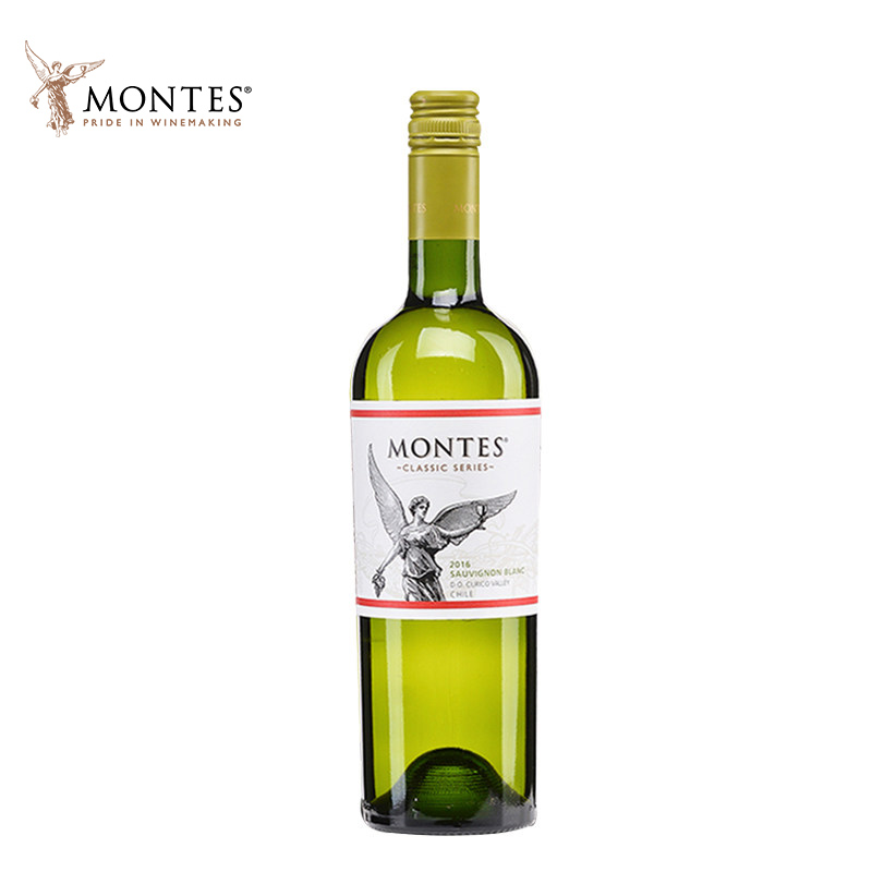 智利进口蒙特斯经典系列长相思干白葡萄酒750ML单支装