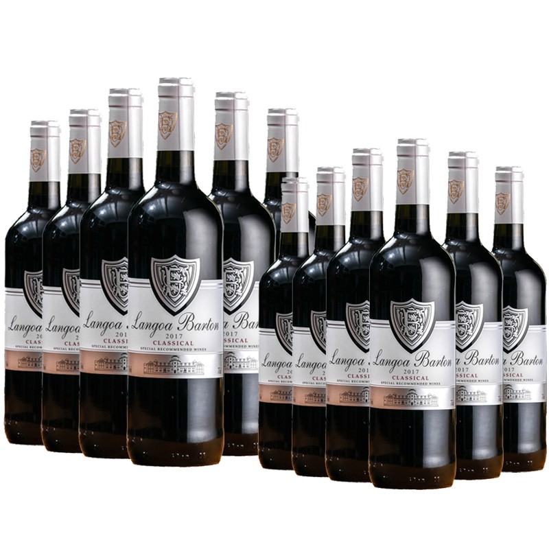 【买一箱送一箱】朗格巴顿银牌法国原酒进口红酒14度干红葡萄酒750ml*6瓶一共得12支