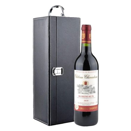 法国查威度古堡波尔多干红葡萄酒礼盒