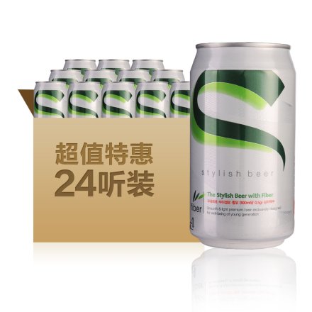 韩国海特超爽啤酒355ml（24瓶装）