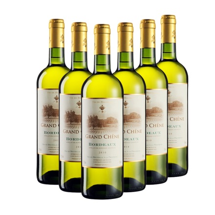 法国卡玛隆波尔多白葡萄酒2010年750ml（6瓶装）