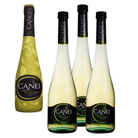 意大利肯爱Canei低泡白半甜微起泡葡萄酒 750ml冰袋装（3瓶装）