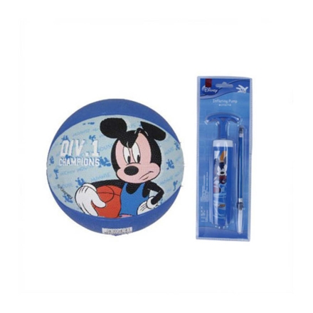 Disney迪士尼3#儿童橡胶篮球打气筒套装