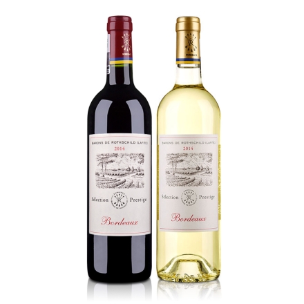 法国拉菲尚品波尔多法定产区红葡萄酒+法国拉菲尚品波尔多法定产区白葡萄酒750ml