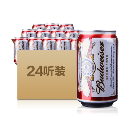 百威啤酒330ml（24瓶装）