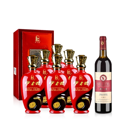 50°伊力特珍藏版500ml（6瓶装）+中国新疆伊力特红葡萄酒750ml（乐享）