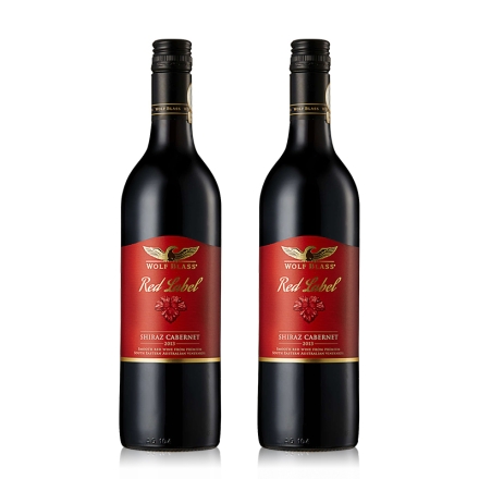 澳大利亚禾富红牌设拉子赤霞珠干红葡萄酒750ml（2瓶）
