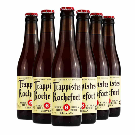 比利时进口罗斯福6号修道院啤酒（Rochefort）330ml*6