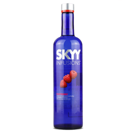 洋酒 美国进口35度深蓝SKYY莓子味伏特加750ml