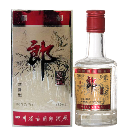 38°四川郎酒集团 郎泉酒  陈年老酒 浓香型白酒 150ml(2000年)
