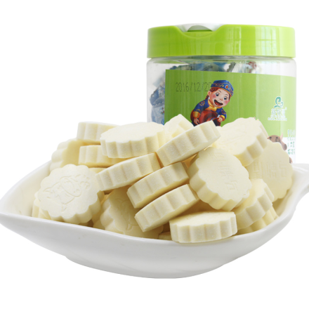【新牧哥】内蒙古特产羊奶片干吃奶贝 奶酪酸奶疙瘩168g 儿童零食