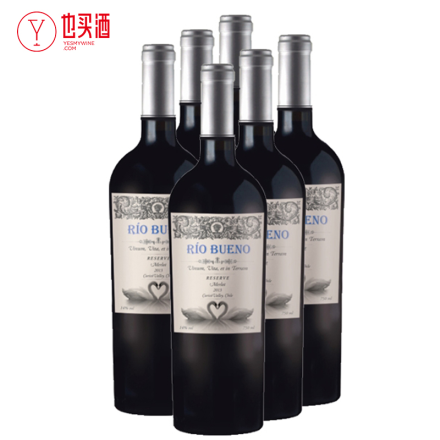 美景湾珍藏梅洛红葡萄酒750ml  6支装
