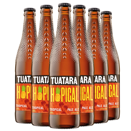 新西兰进口TUATARA大蜥蜴热带酒花淡色艾尔啤酒330ml*6
