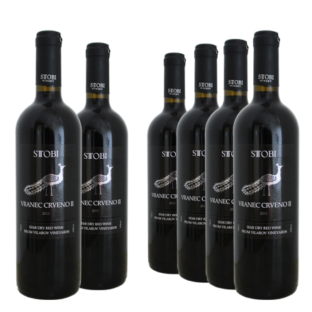 马其顿斯多比STOBI卡威罗红葡萄酒2015 750ml6瓶装