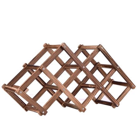 6支装木质折叠酒架