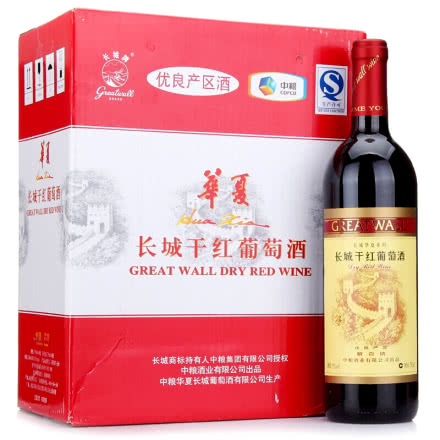 中国长城华夏葡园优良产区解百纳干红葡萄酒750ml（6瓶装）
