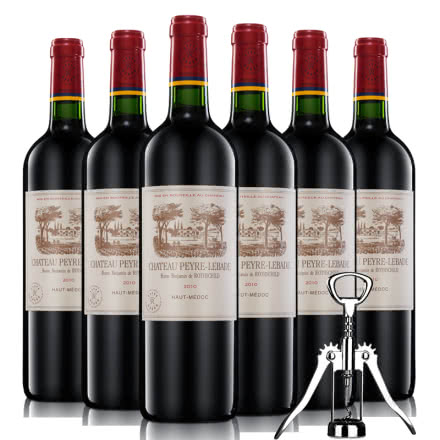 醇聚惠法国原装进口拉菲红酒岩石古堡干红葡萄酒2010年份（6瓶装）