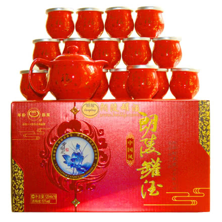 朗陵罐酒中国风红色原浆酒50º125ml（16罐装）