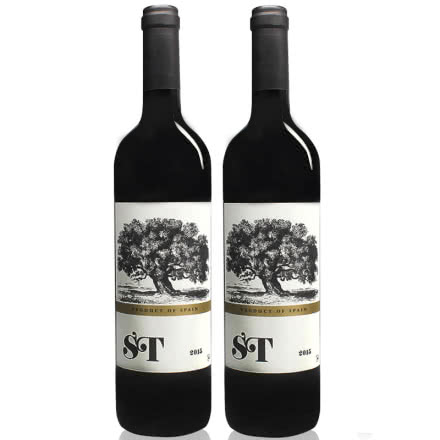 西班牙原瓶进口红酒VP级德莎RED Wine ST2015年葡萄酒丹魄混合酿造红酒2支装
