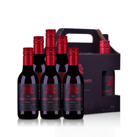 澳大利亚米隆庄园王子系列色拉子红葡萄酒187ml 6支礼盒装