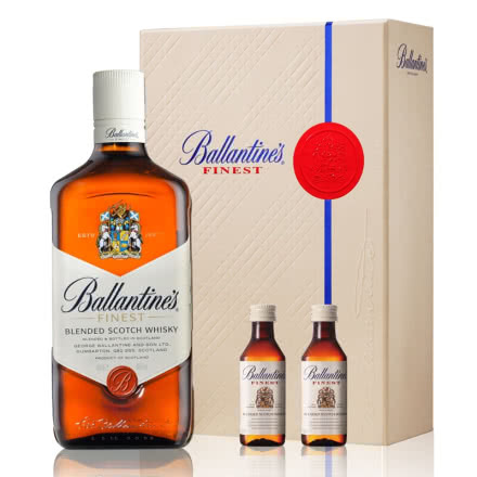 【双酒礼盒】40°英国(Ballantine′s)百龄坛特醇苏格兰威士忌进口洋酒700ml
