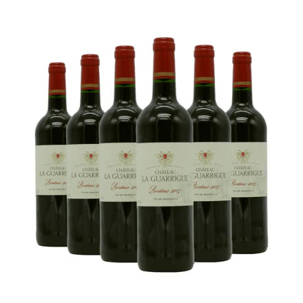 法国整箱红酒法国原瓶进口波尔多AOC拉古瑞城堡干红葡萄酒750ml*6