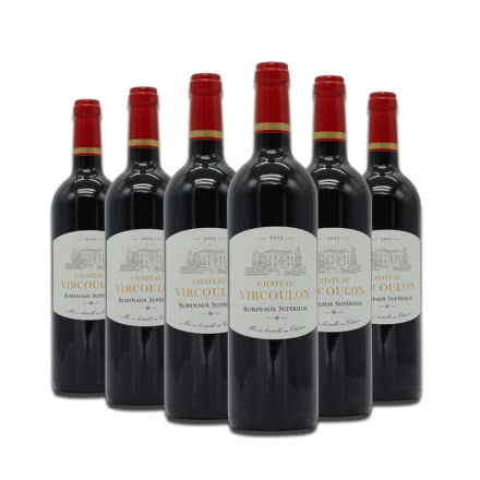法国整箱红酒法国原瓶进口超级波尔多AOC威伦城堡干红葡萄酒750ml*6