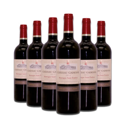 法国整箱红酒法国原瓶进口波尔多圣爱美隆产区AOC嘉迪尼城堡干红葡萄酒750ml*6