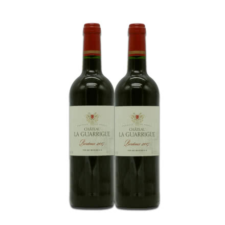 法国红酒（原瓶进口）波尔多AOC拉古瑞城堡干红葡萄酒750ml*2