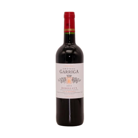 法国红酒（原瓶进口）波尔多AOC歌丽嘉城堡干红葡萄酒750ml
