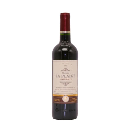 法国红酒法国原瓶进口金奖波尔多AOC拉格城堡干红葡萄酒750ml