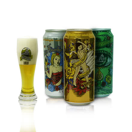 德国纯正巴伐利亚传统啤酒500ml*24听装(白啤、黄啤、黑啤)