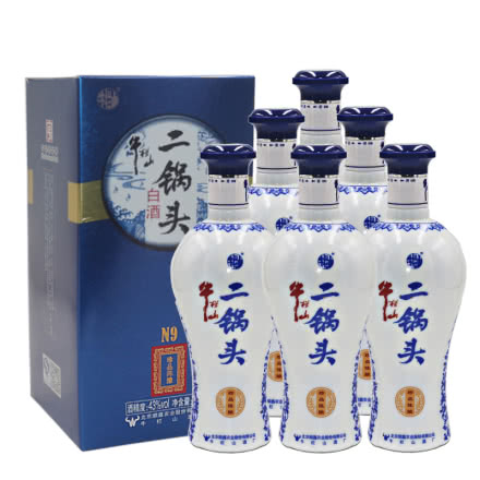 牛栏山 二锅头珍品陈酿N9清香型白酒 北京二锅头43度白酒500ml *6瓶整箱