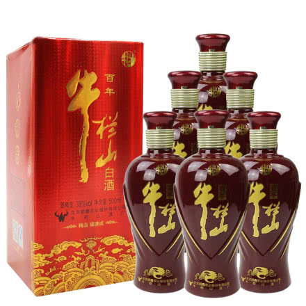 北京百年牛栏山精品福顺成38度浓香型白酒 500ml 6瓶整箱装