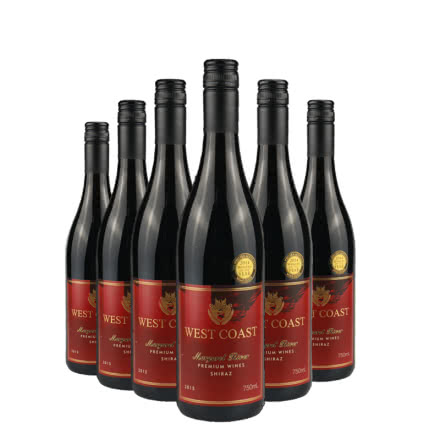 澳大利亚玛格丽特河葡萄酒原瓶进口2015西海岸系列西拉干红葡萄酒750ml*6（整箱装）