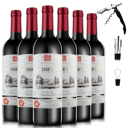 法国原瓶进口红酒干红葡萄酒塔菲娜750ml*6瓶