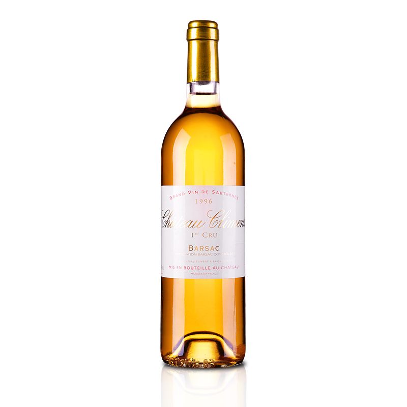 （列级庄·名庄·正牌）克里蒙城堡1996贵腐甜白葡萄酒750ml