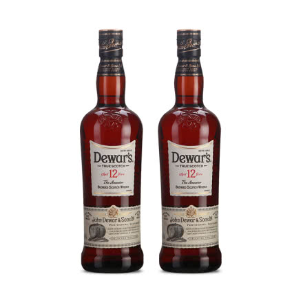 40°英国进口洋酒帝王 12年威士忌 Dewar's 12Y/O.whisky 700ML